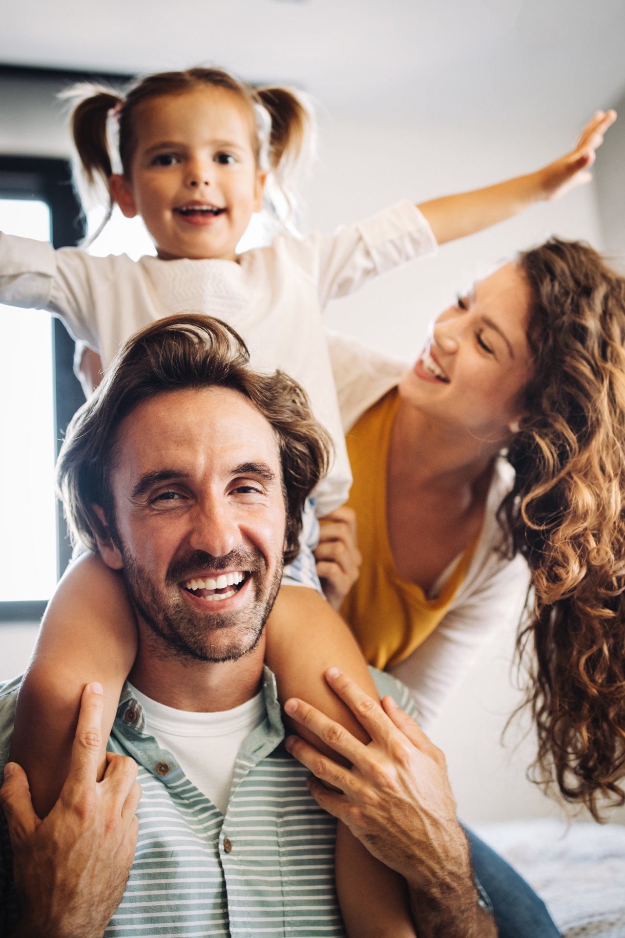 Familie zusammen
